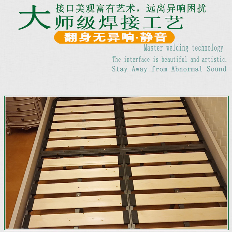 床排骨架床架子床板1.8米支撑架静音龙骨架折叠定制实木1.5床底架