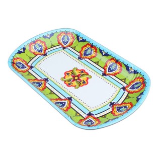 新疆风长方盘民族饭店烧烤盘菜盘家用大盘鸡椒麻鸡手抓饭炒面盘子