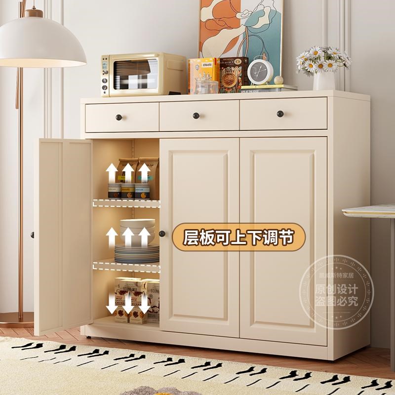 餐边柜客厅现代简约家用四五六斗柜卧室靠墙法式钢制抽屉柜收纳柜
