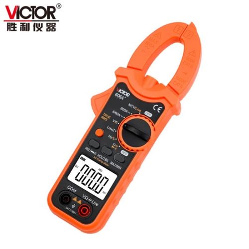 钳表VC606A/B/C钳形表防烧交直流K钳形电流万用表数字高精度