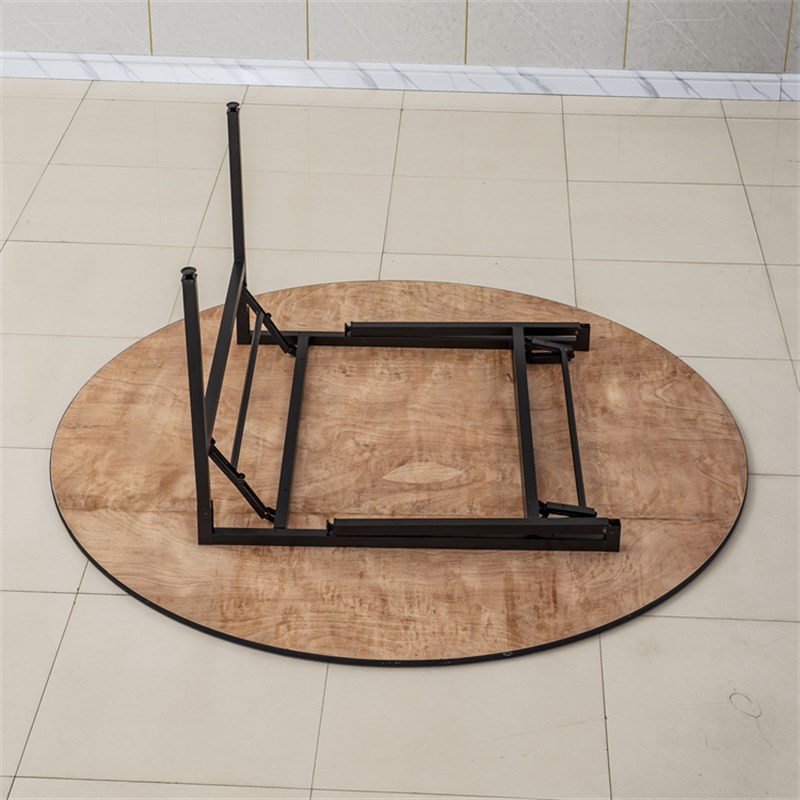 大圆桌摺叠餐桌转盘15人10人20人婚庆桌椅酒店饭厅饭店吃饭圆桌面