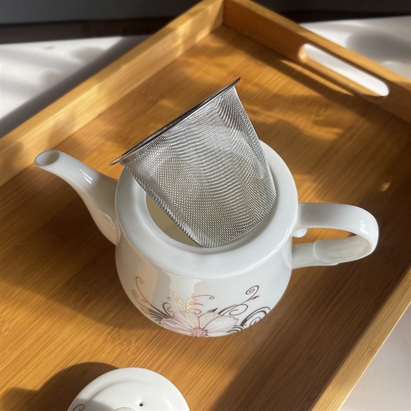 家用陶瓷茶壶小号400毫升 过滤壶 泡茶壶功夫茶具手抓把壶包邮