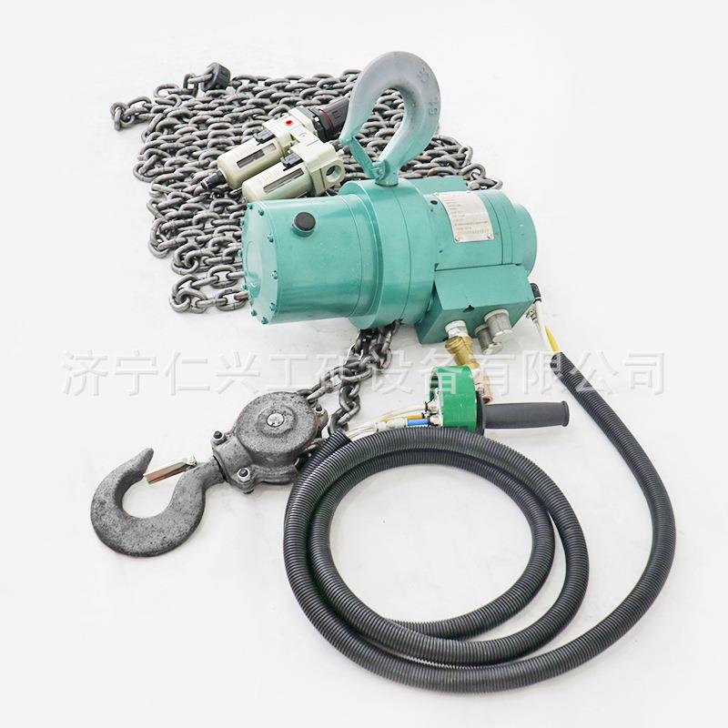 厂家HQ5-(3-16）气动葫芦 矿用5吨6米风动葫芦 防爆环链起吊工具