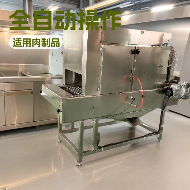 双层网带猪蹄猪皮烧毛一机 鸡鸭连续燎毛机 新式猪头快速脱毛机