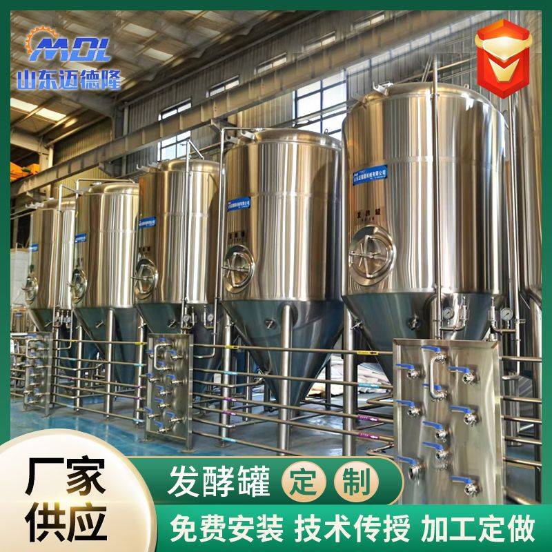 啤酒酿造设备家酿啤酒一体机酒吧啤酒厂不锈钢机器大型发酵罐