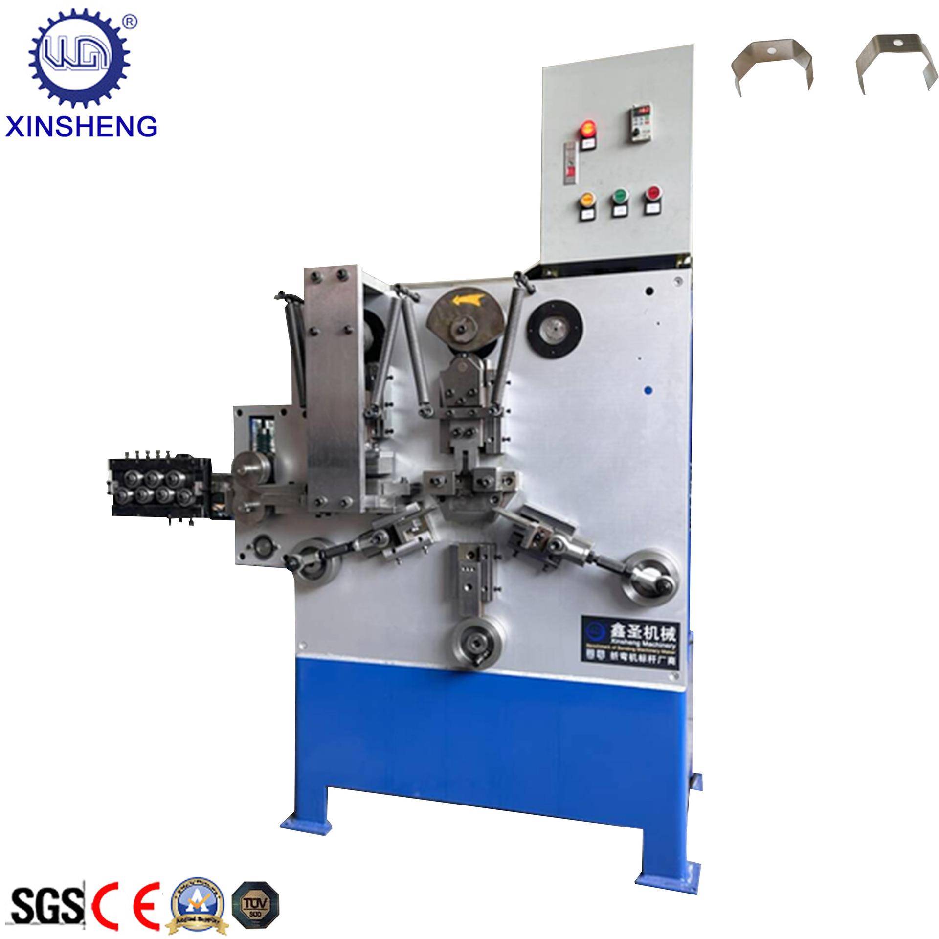 全自动塑钢带打包扣机 塑钢扣机 扁料打扣机 扁材折弯机