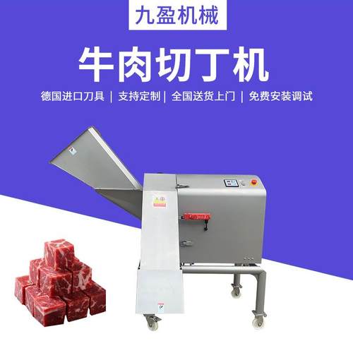 广州TJ-1500T冷冻牛肉切丁机 大型三维鸡胸肉切粒设备切牛腩