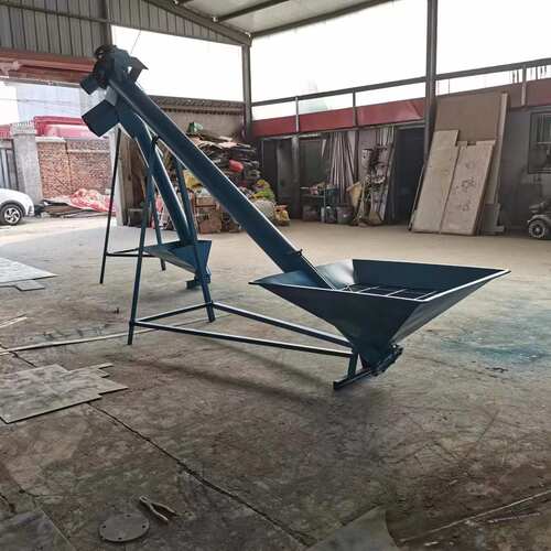 可定制304不锈钢面粉添加剂蛟龙提升机 螺旋倾斜式装车输送设备