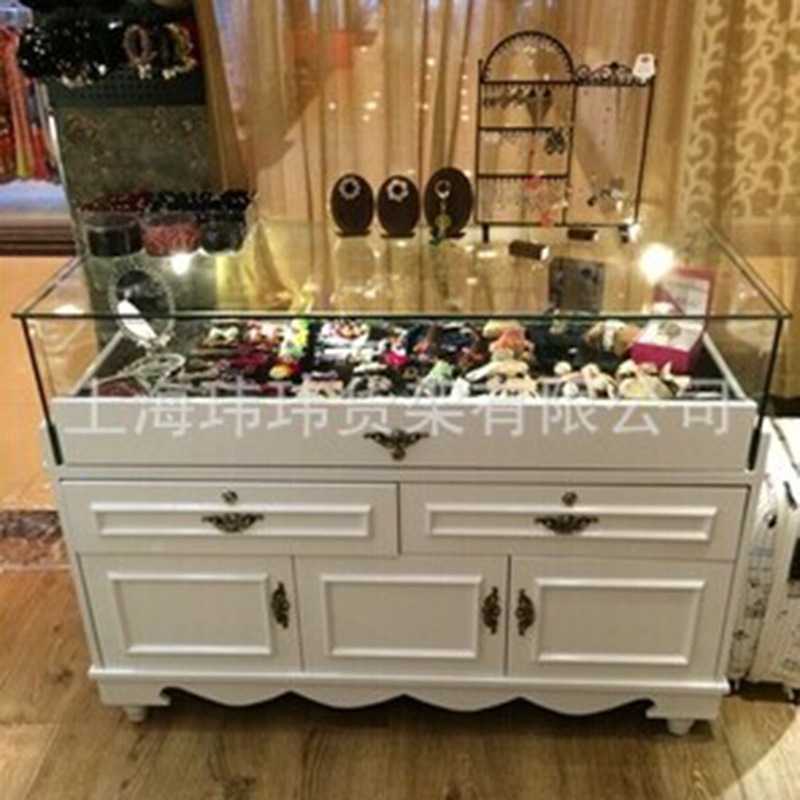 珠宝展示柜首饰项链柜台烤漆柜玻璃展示台