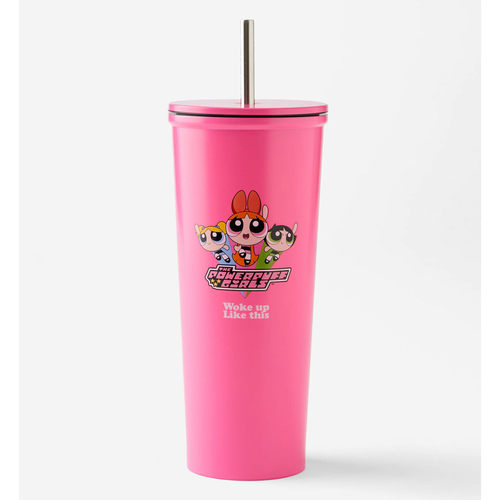 TYPO Powerpuff飞天小女警不锈钢吸管杯咖啡杯水杯保温杯保冷保热