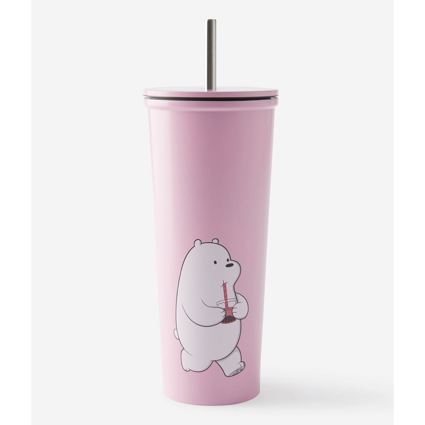 TYPO WBB IceBear咱们裸熊不锈钢吸管杯咖啡杯水杯保温杯保冷保热