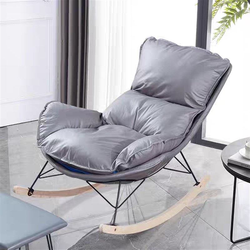 北欧网红摇椅懒人休闲躺椅家用轻奢摇摇椅客厅午睡阳台单人沙发椅
