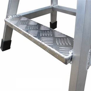 大连华峰定制铝合金工业梯凳踏台踏步梯脚踏台踏板梯家用登高梯子