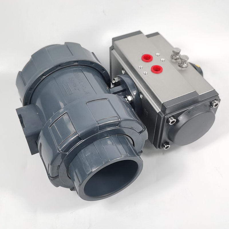 Q611F-10S气动UPVC球阀 电动UPVC球阀DN20 25 32 40 50 65 80 100