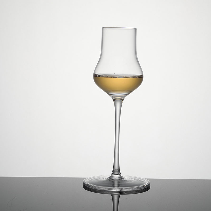 小溪澄 小桥遍生草中古水晶玻璃杯vintage韩式酒杯小众高脚杯子