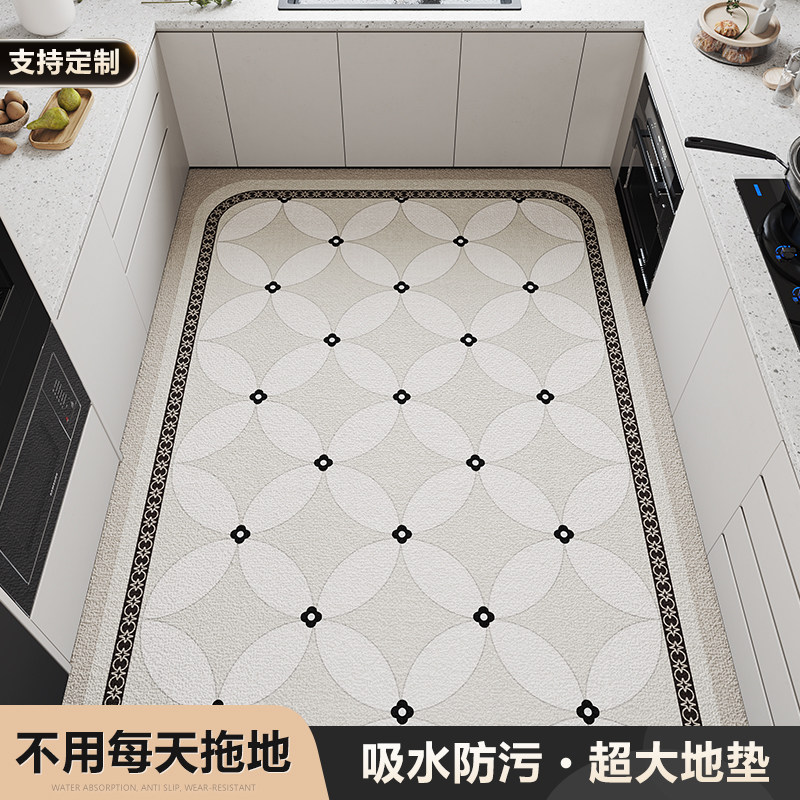 厨房地垫防滑防油脚垫可擦免洗垫新款家用满铺地毯垫硅藻泥吸水垫,居家布艺,厨房地垫,淘宝优惠券,粉丝福利购,淘宝优惠卷