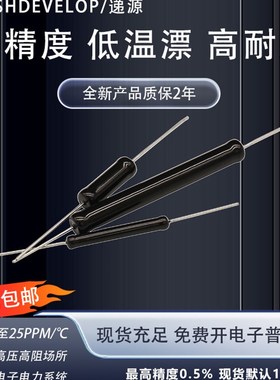 RI80黑色高压绝缘玻璃釉耐压低温漂脉冲检测标准校准认证无感电阻