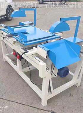 双齐头锯全自1500动双边齐边双头锯可调式锯双头裁板断锯木端工木