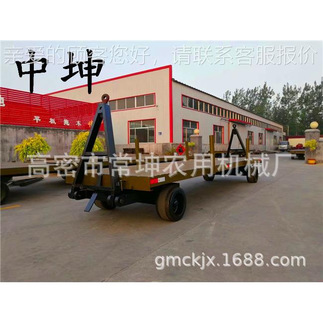 供厂家货平 10KMU吨双向牵引板拖 两头转盘车拖车