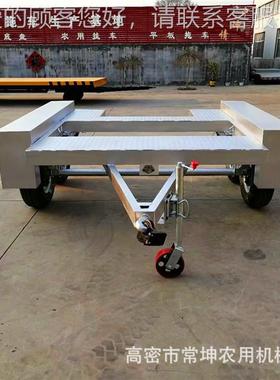 工跨AZS境出车口4吨备具 镀锌设拖车 中置车桥制定牵引式拖挂车