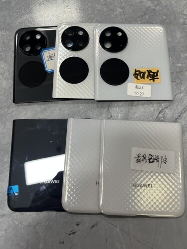 适用p50pocket原装拆机后盖上盖带小屏p50折叠下盖晶钻白