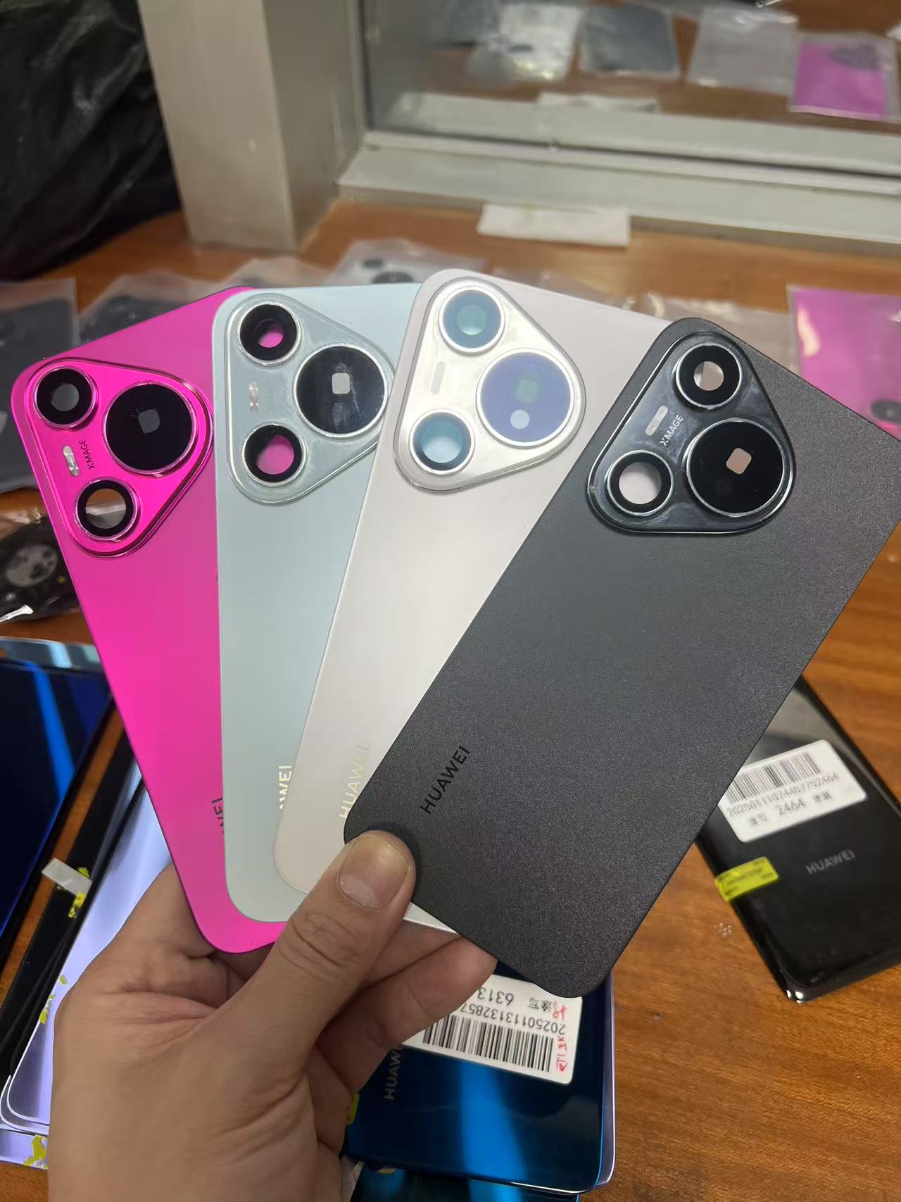 p70原装拆机后盖p70pro原拆机电池盖p70pro+拆机后玻璃95新送背胶