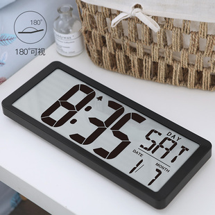 大屏充电静音夜光简约电子挂钟整点报时计时器客厅卧室办公室闹钟