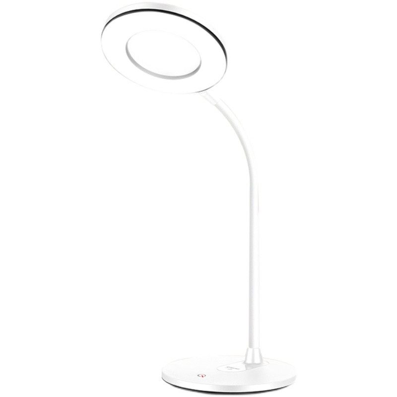 雅格台灯护眼书桌儿童保视力LED充电式宿舍卧室简约床头灯两用usb