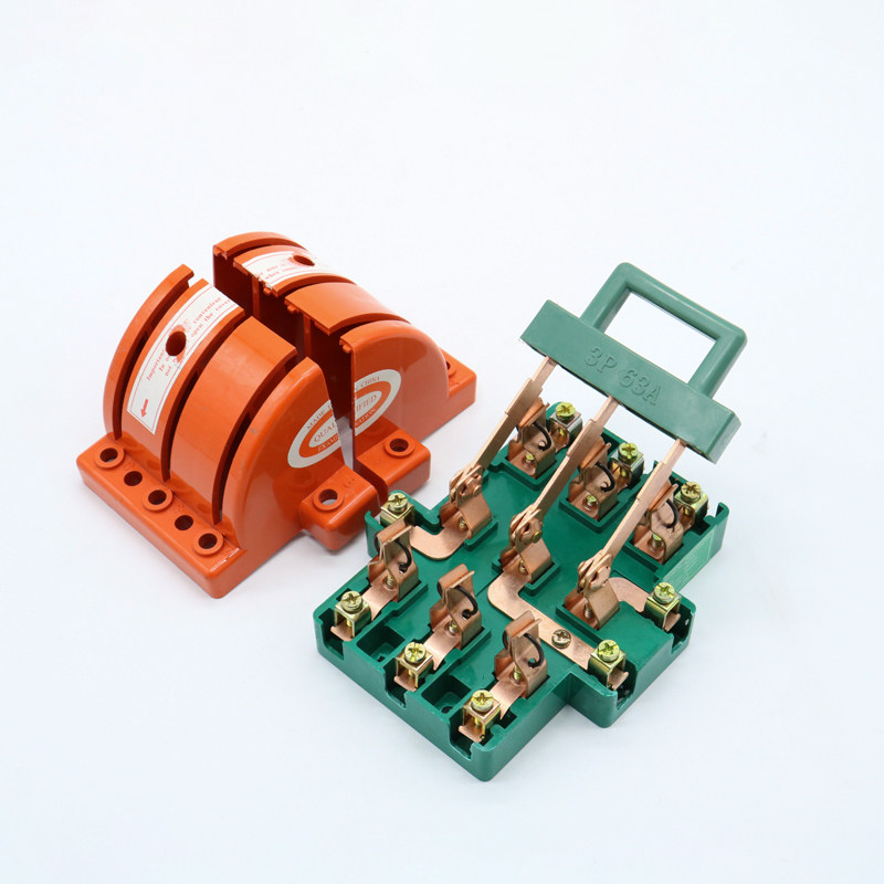 双向双投闸刀开关3P 63A三相三线双电源转换切断开关三相刀闸380V