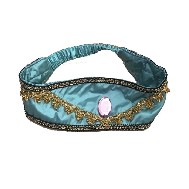 迪士呢儿童阿拉丁神灯茉莉公主头饰女童皇冠发箍项链假发首饰品