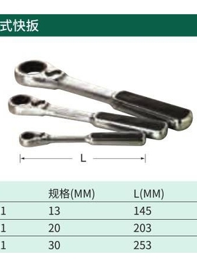 世达 20mm系列穿透式快扳 19301