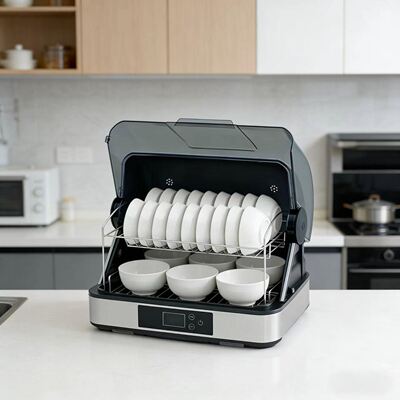 大酒店口杯触屏免沥水桌面消毒柜办公室杯子单双门小型家用消毒柜