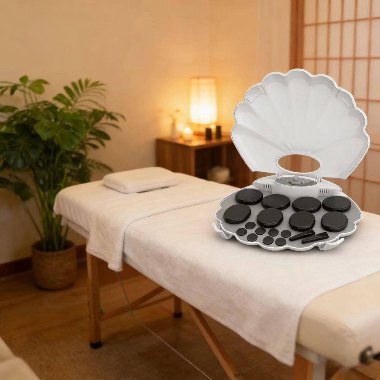 面部刮痧板加热炉放松精油足浴店面膜热敷凹凸暖阳暖宫加热鹅卵石