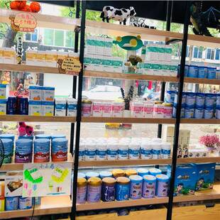 母婴超市货架玻璃橱窗奶粉陈列架无背板通透辅食孕婴用品展示架