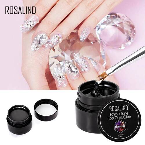 Rosalind硬式免洗粘钻封层指甲胶5ml粘贴甲油胶水甲片粘合剂美甲
