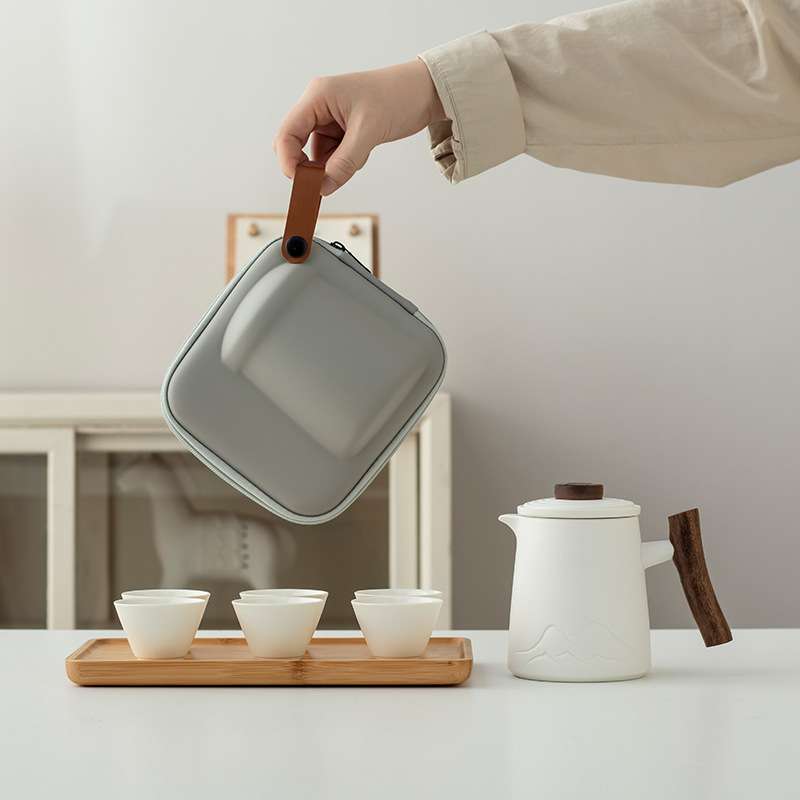 宁暄旅行茶具便携式快客杯户外简约泡茶壶户外露营茶具