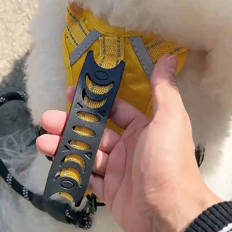 比熊狗狗牵引绳小型犬背心式溜狗绳幼犬防挣脱胸背带外出泰迪狗链