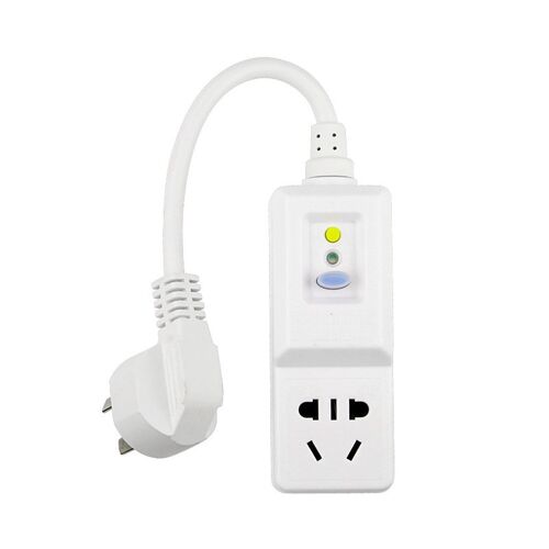 南岛 空调电热水器漏电保护器转换插头漏电保护插座开关10A长脖子