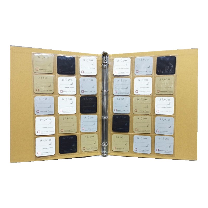 禅绕画纸砖收纳册Bijou蜗牛砖51毫米正方形js365贴纸收纳夹邮票册