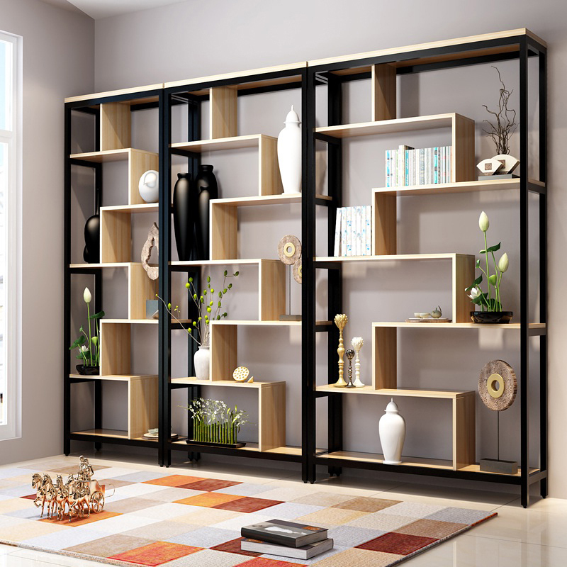包邮钢书架客厅隔断架简易书柜儿童置物架屏风储物架货架展示架