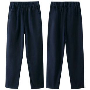 男童卡其色裤子儿童藏青直筒长裤女童休闲裤小学生校服裤黑色西裤