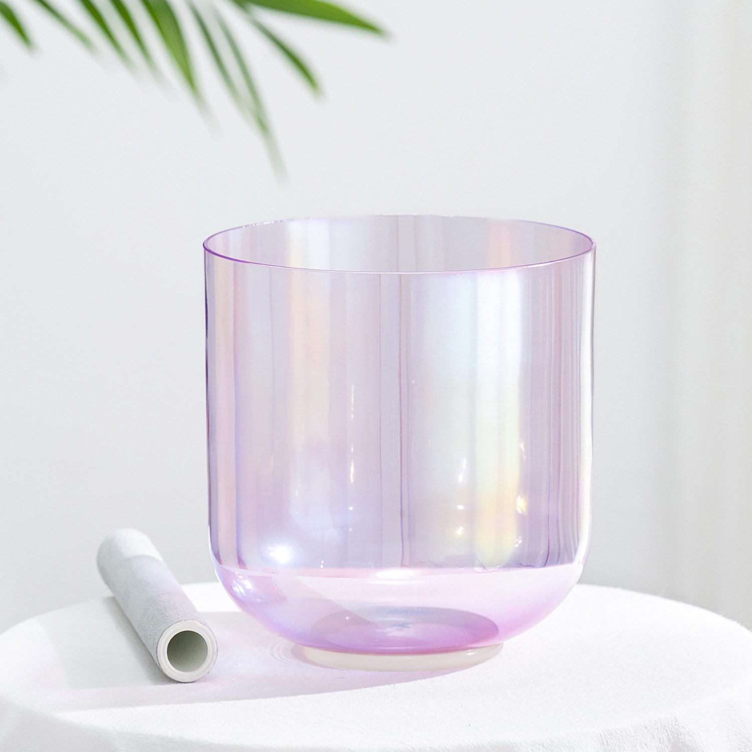 紫色水晶钵石英水晶歌唱碗颂钵瑜伽音疗打击乐器水晶音乐碗