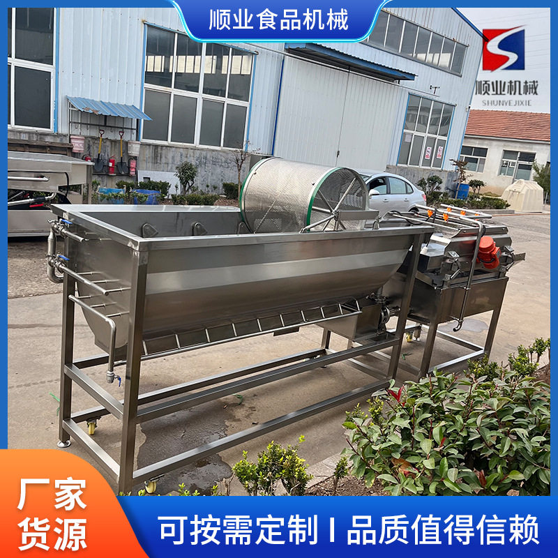 连续式果蔬净菜涡流气泡清洗机