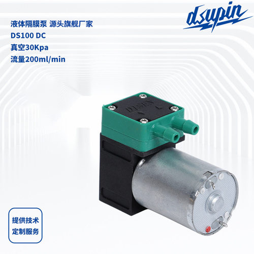 液体隔膜泵DS100DC小型电动隔膜真空泵24V水处理液体泵厂家直供