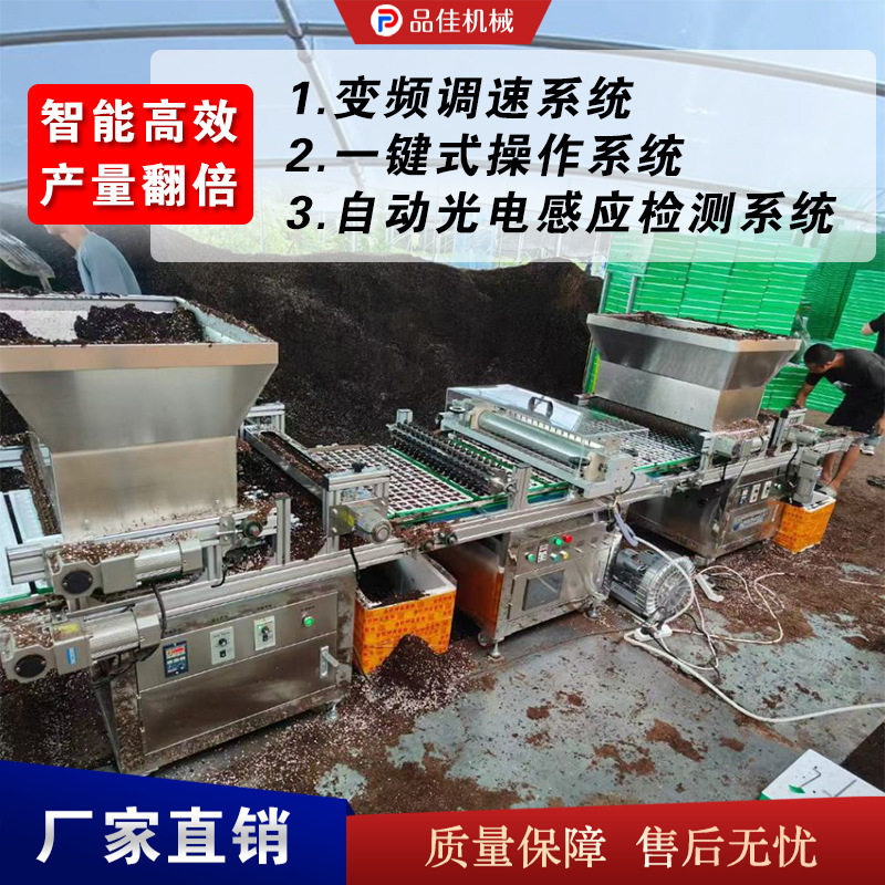 电动穴盘育苗机 全自动装盘播种机 可移动式育苗机器