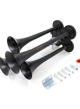 12V/24V铝合金黑色四管气喇叭35/29CM长管四管热销生产厂