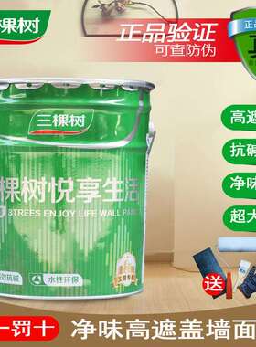 乳胶漆白色内墙室内家用彩色刷墙漆涂料自刷油漆小桶墙面漆