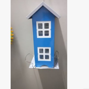 4个站脚双层PVC挂绳喂鸟器