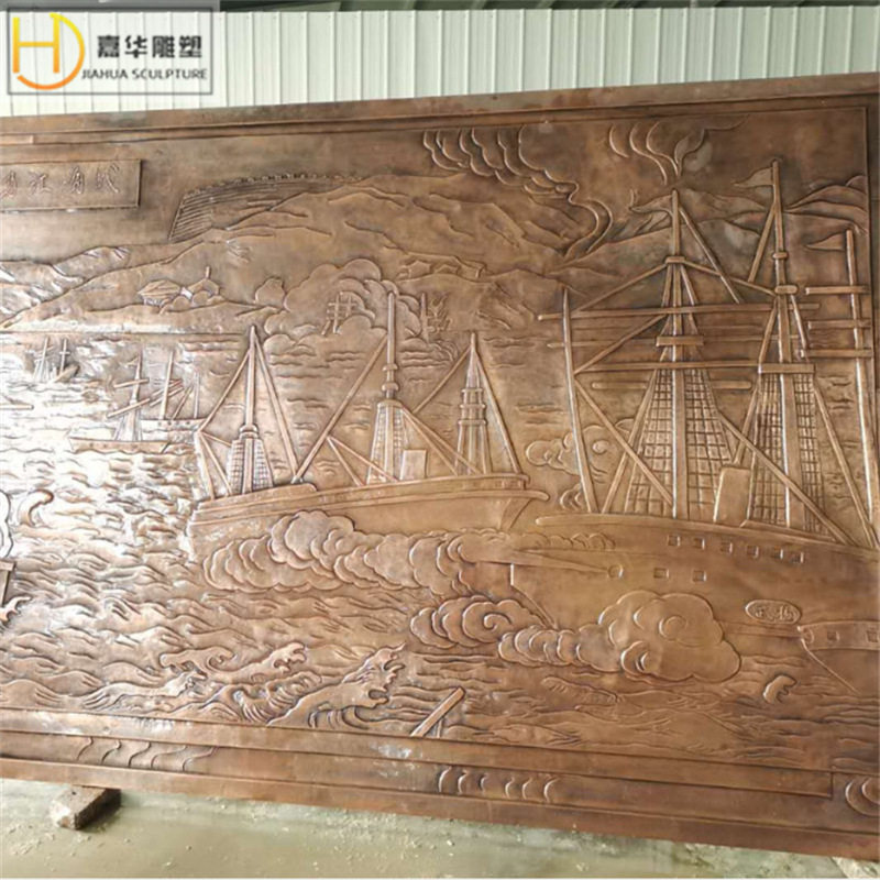 锻铜浮雕双面铸铜模型仿铜红军背景雕刻墙铜板壁画雕塑制定