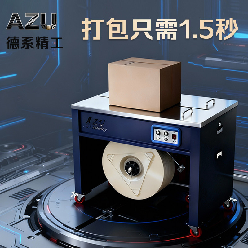 AZU 打包机捆扎带全自动捆扎机半自动纸箱打捆机封箱机电动打带机图片